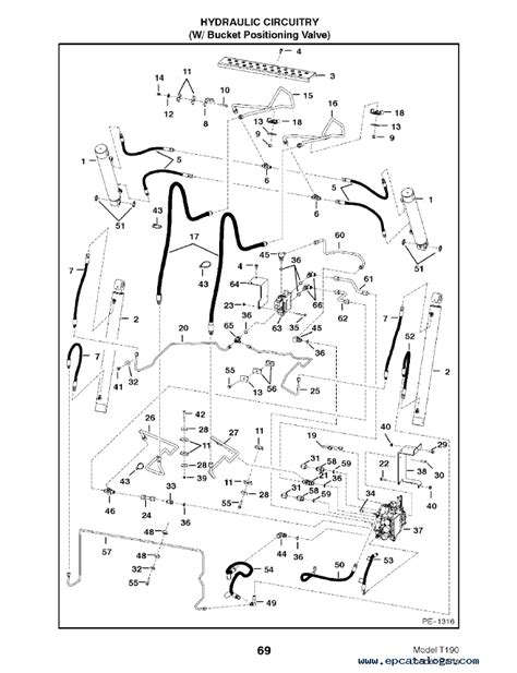 bobcat skid steer t190 fuel location|bobcat t190 parts.